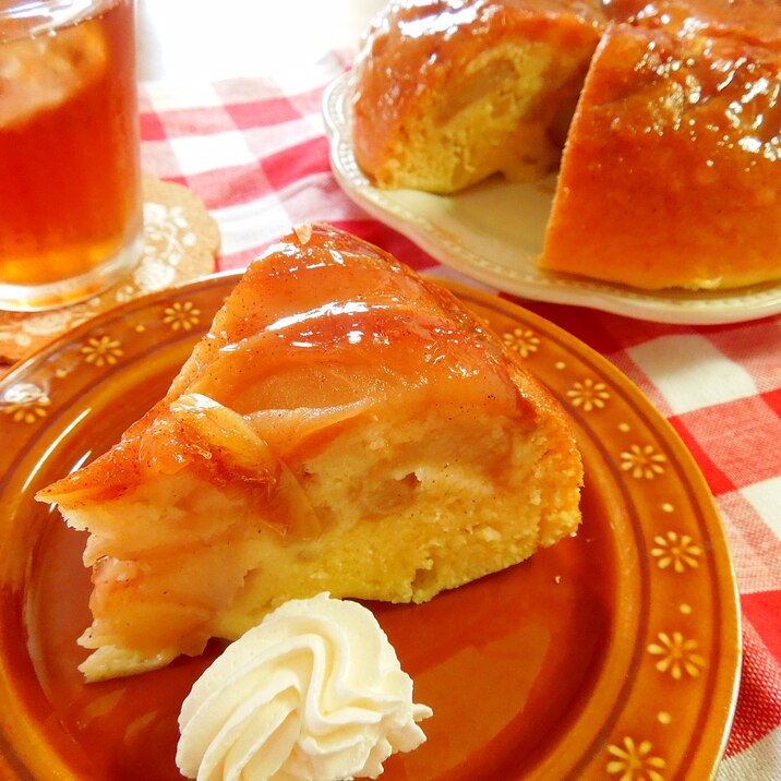 シロップ&ナパージュで♪アップルケーキ